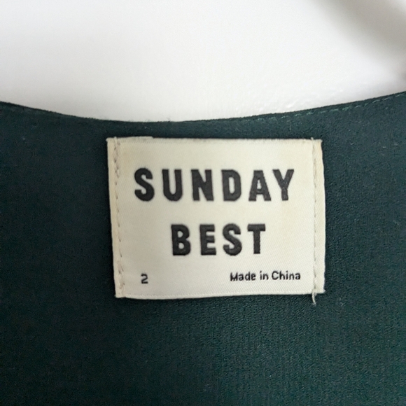 Sunday Best forest Green wrap dress - Picture 3 of 3